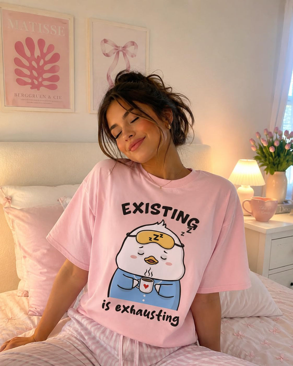 Funny Graphic T-Shirt with Cute Cartoon for Women and Men, Japanese