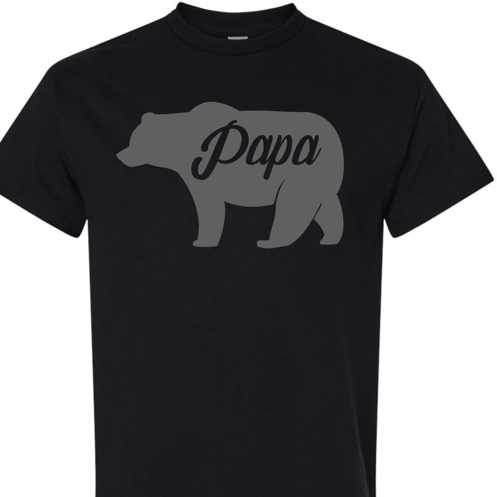 Papa Bear Funny Dad T-Shirt, Father Tee for Men