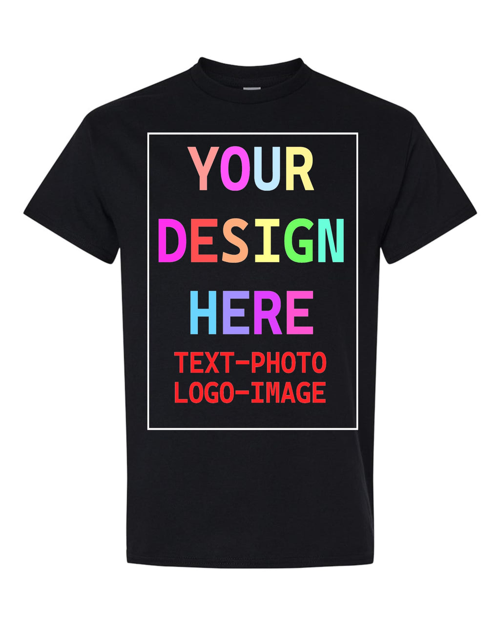 Custom T-Shirt for Men and Women, Design Your Own, Personalized Tee, Add Your Text Photo