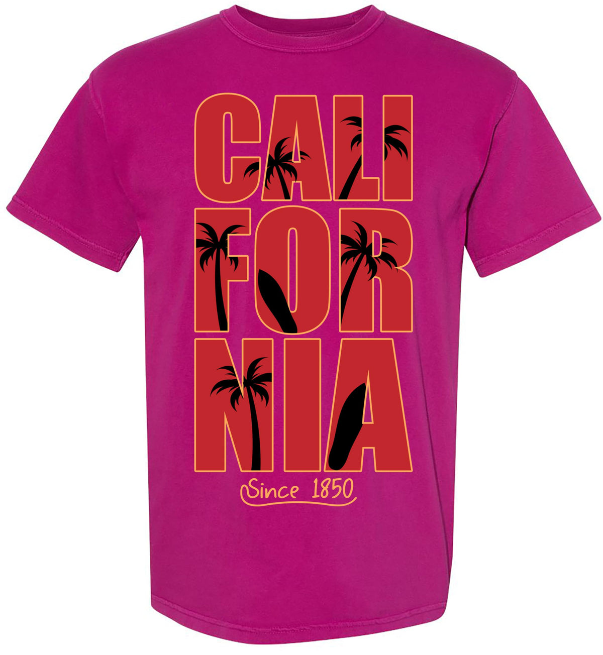 Comfort Colors 1717 Printed T-Shirt California Graphic Short Sleeve Tees