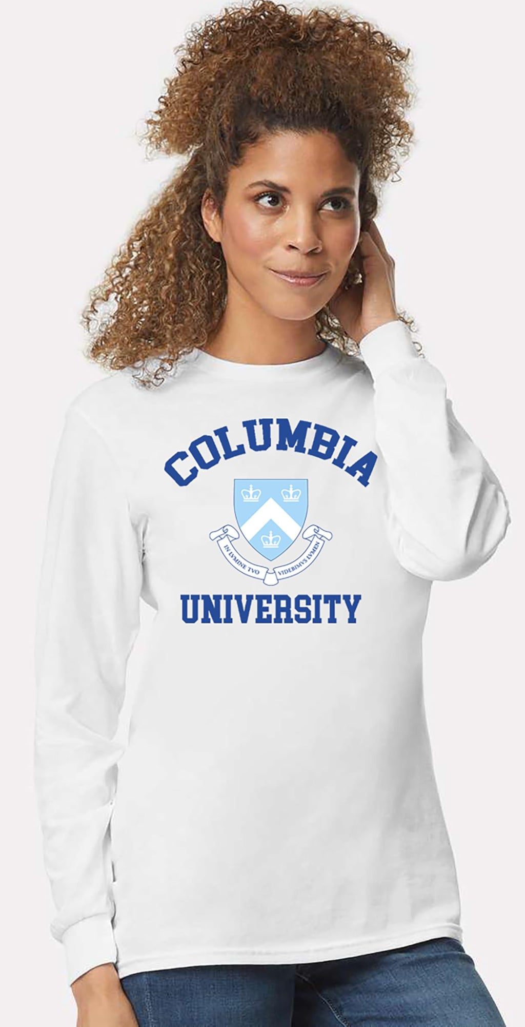 World and Space University College Heritage Logo Cotton T-Shirt, Long Sleeve, Unisex