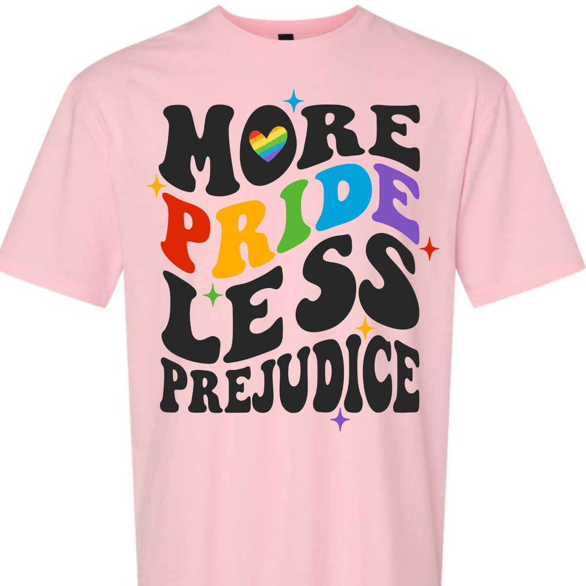 Pride Month Rainbow Graphic Tee, Colorful LGBT Pride T-Shirt