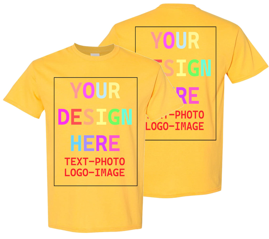 Custom T-Shirt for Men and Women, Design Your Own, Personalized Tee, Add Your Text Photo