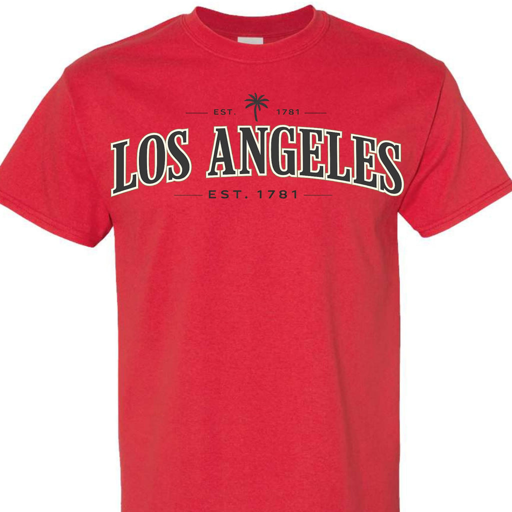 Los Angeles Vintage EST 1781 Graphic T-Shirt, Classic California LA Tee for Men, Women, and Teens