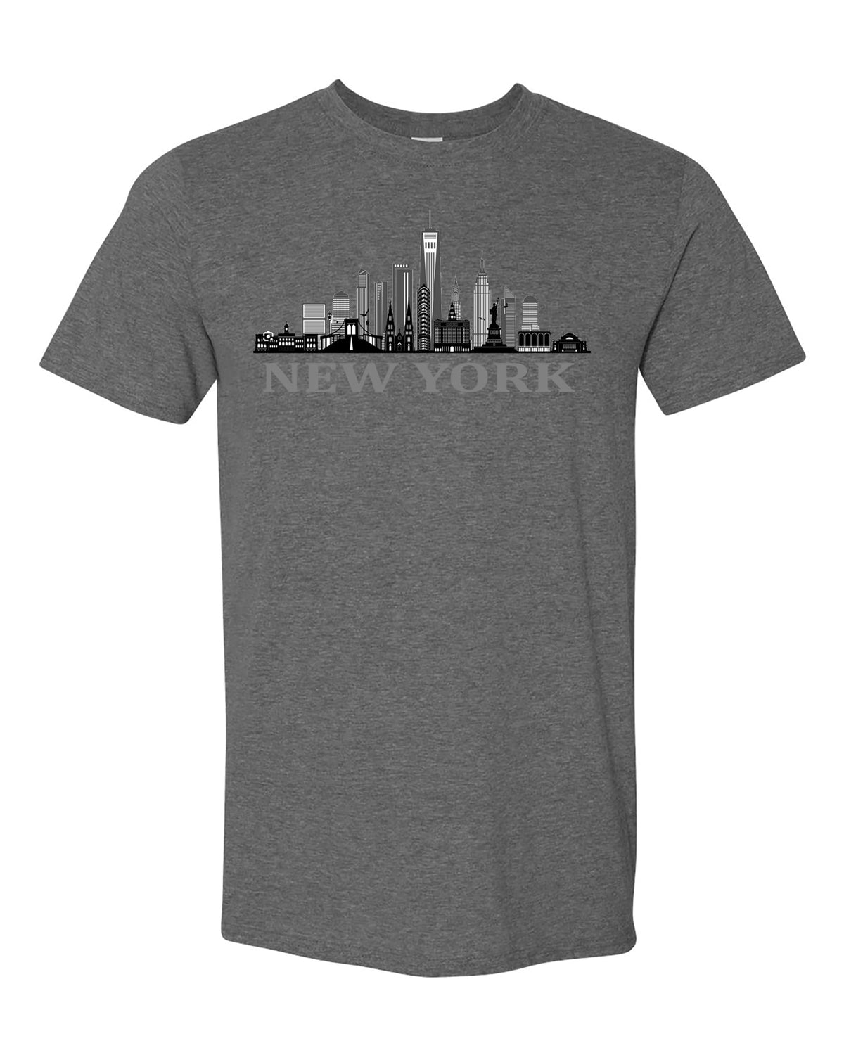 World and Space New York T-Shirt NYC TEE New York Silhouette T-Shirt USA Gift