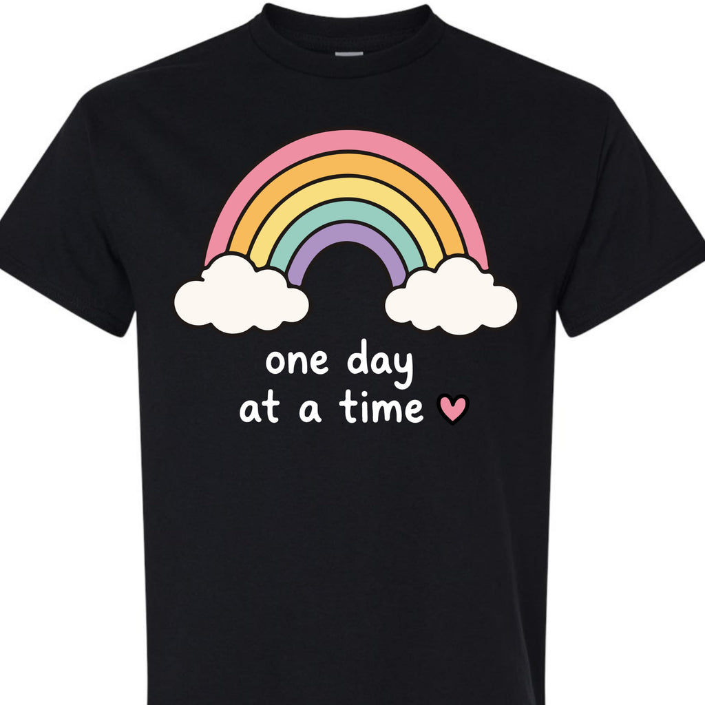 Women's Graphic Rainbow Casual Short Sleeve T-Shirt