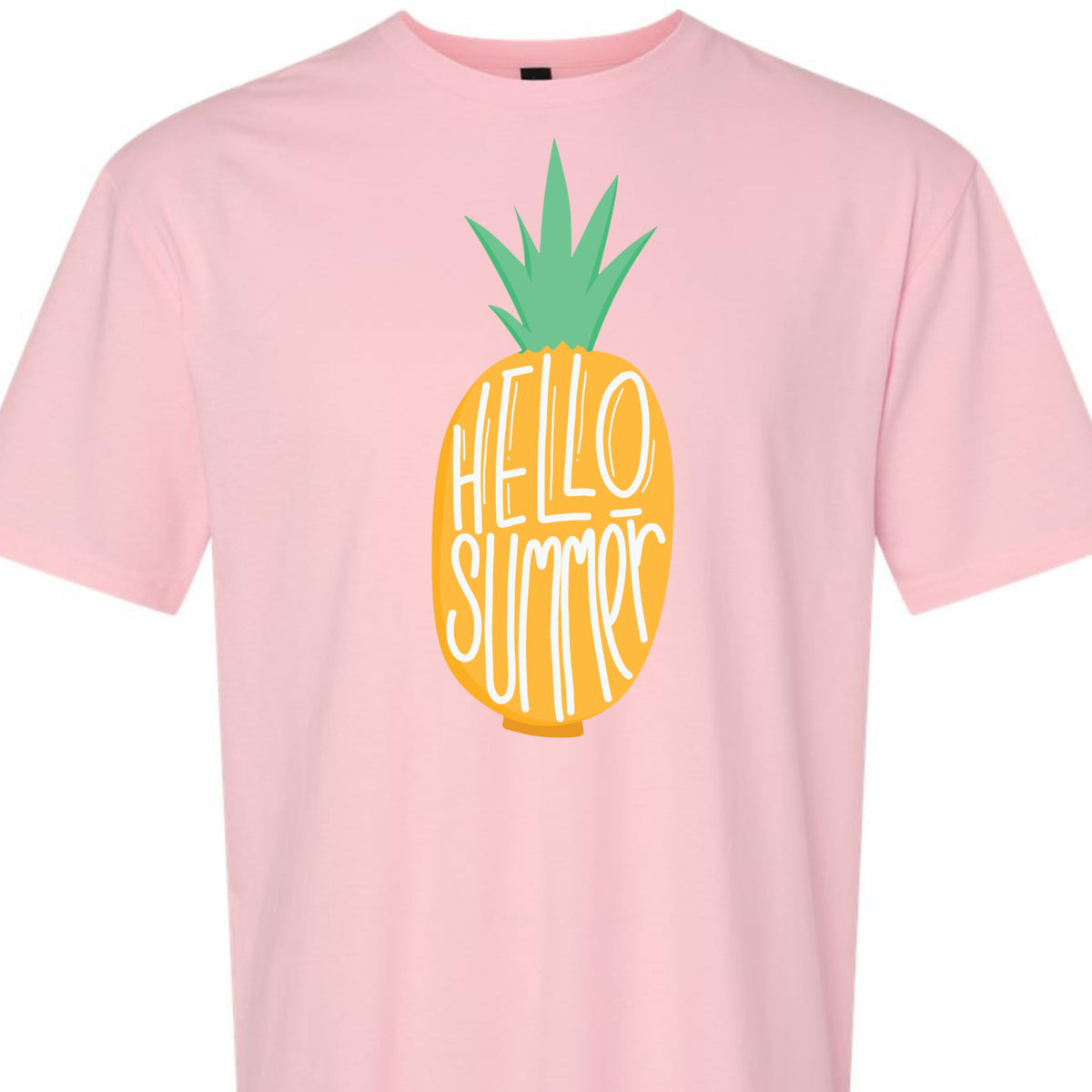 World and Space Summer Vacation Shirt, Cute Pineapple Graphic Tee, Tropical Beach Theme, Minimalist Style