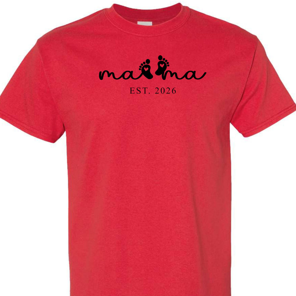 Mama Graphic Tee for Women, Cute Minimalist Mom Shirt, for New Mom