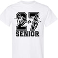 World and Space Senior 2027 T-Shirt for Teen Girls, Class of 2027 Graduation Tee, Trendy Senior Year Outfit