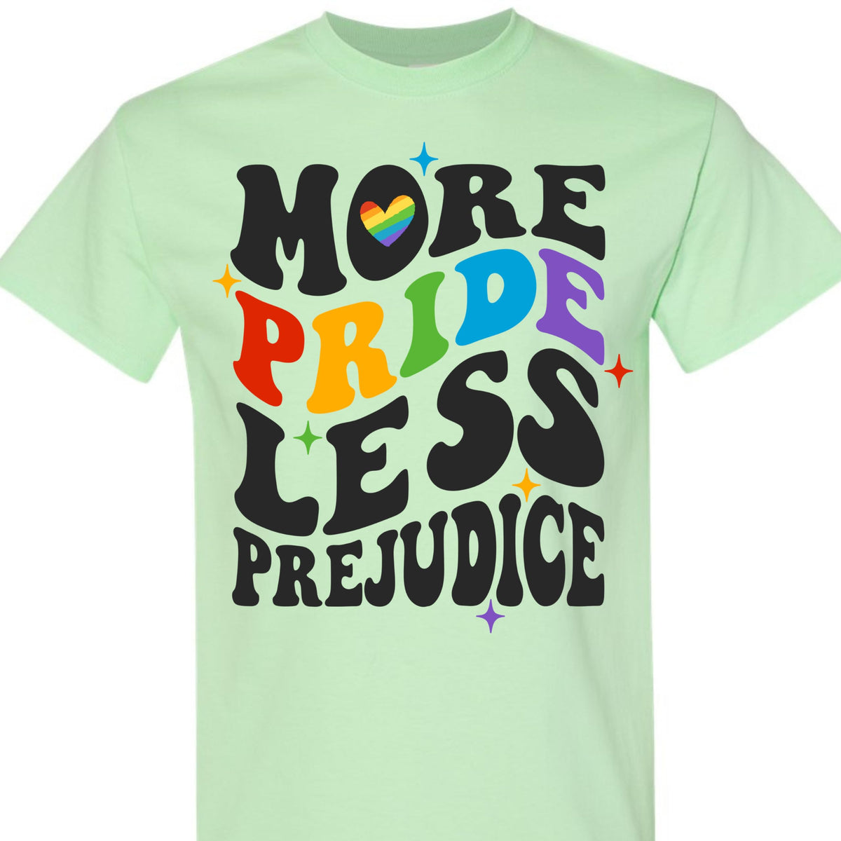 Pride Month Rainbow Graphic Tee, Colorful LGBT Pride T-Shirt