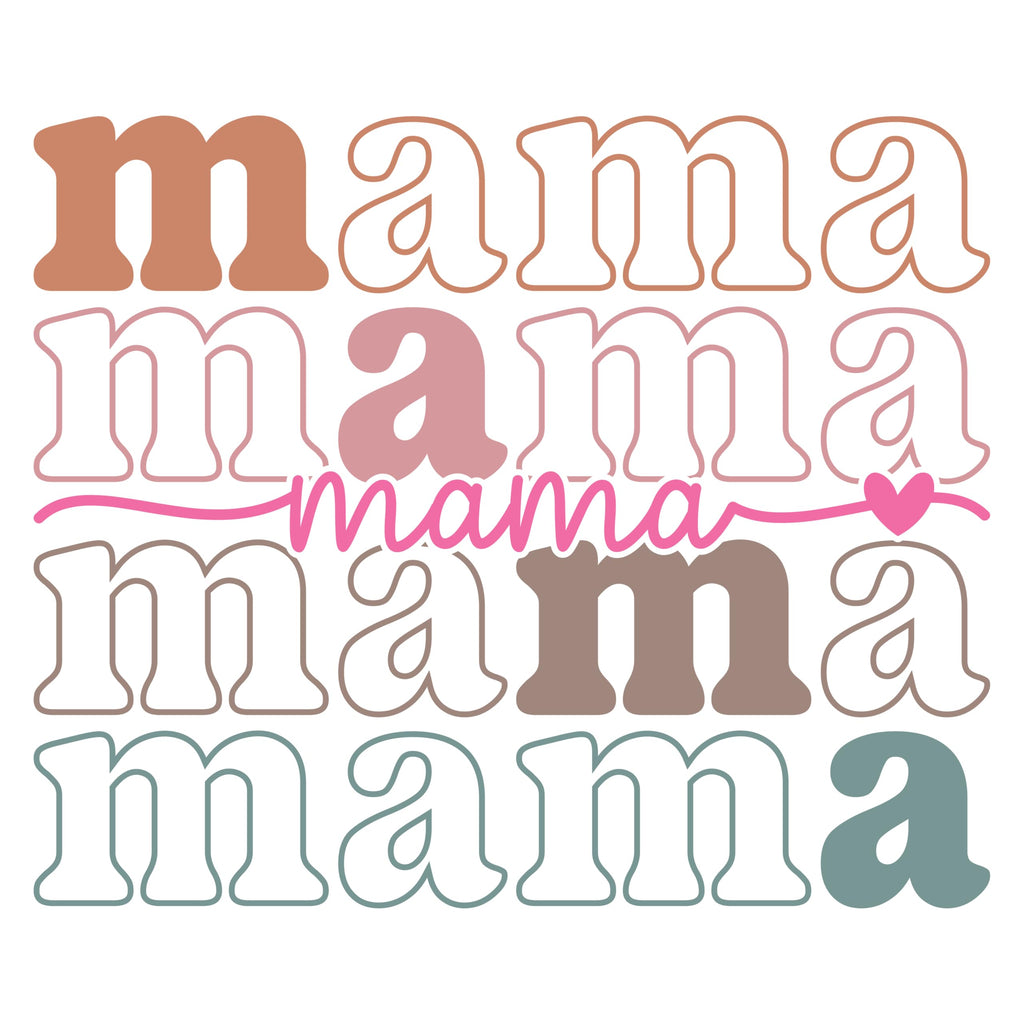 World and Space Mama Rainbow Text Sweatshirt for Women Cute Retro Mom Crewneck Pullover Cozy Graphic Top