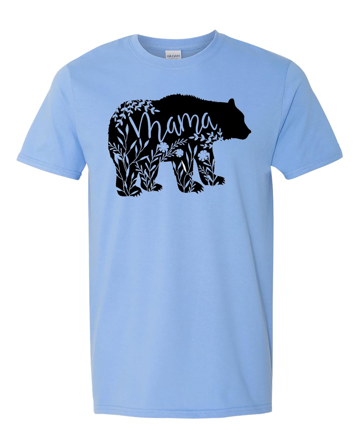 Cute Bear Pattern with 'Mama' Print Unisex T-Shirt Options, Mama Bear T-Shirt, Mama Gift