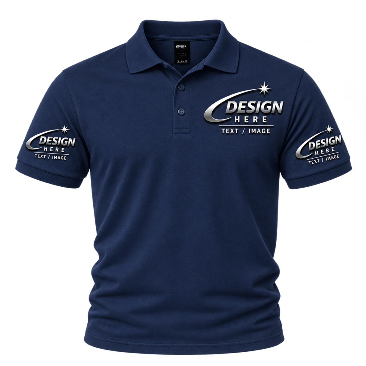 World and Space Custom Polo Shirts for Men with Logo or Text