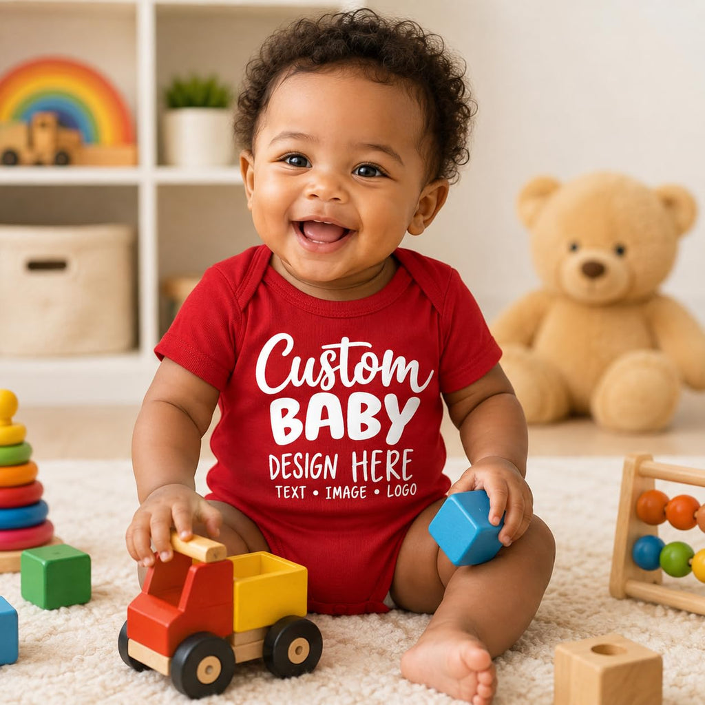 World and Space Custom Personalized Baby Bodysuit for Boys & Girls