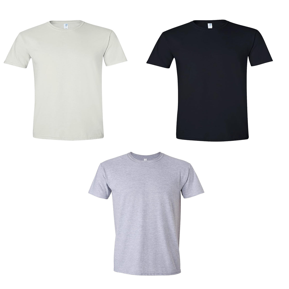Men's Unisex Heavy Cotton GLDN 5000 Series Blank T-Shirt Multipack