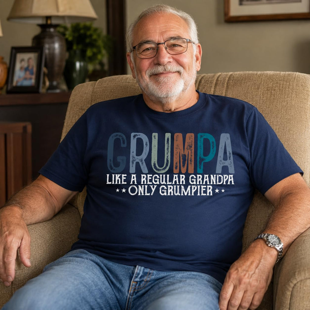 Grumpa Like a Regular Grandpa Only Grumpier Graphic T-Shirt