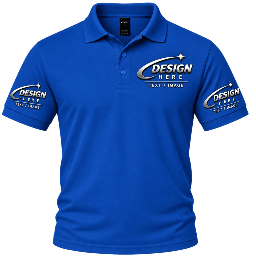 World and Space Custom Polo Shirts for Men with Logo or Text