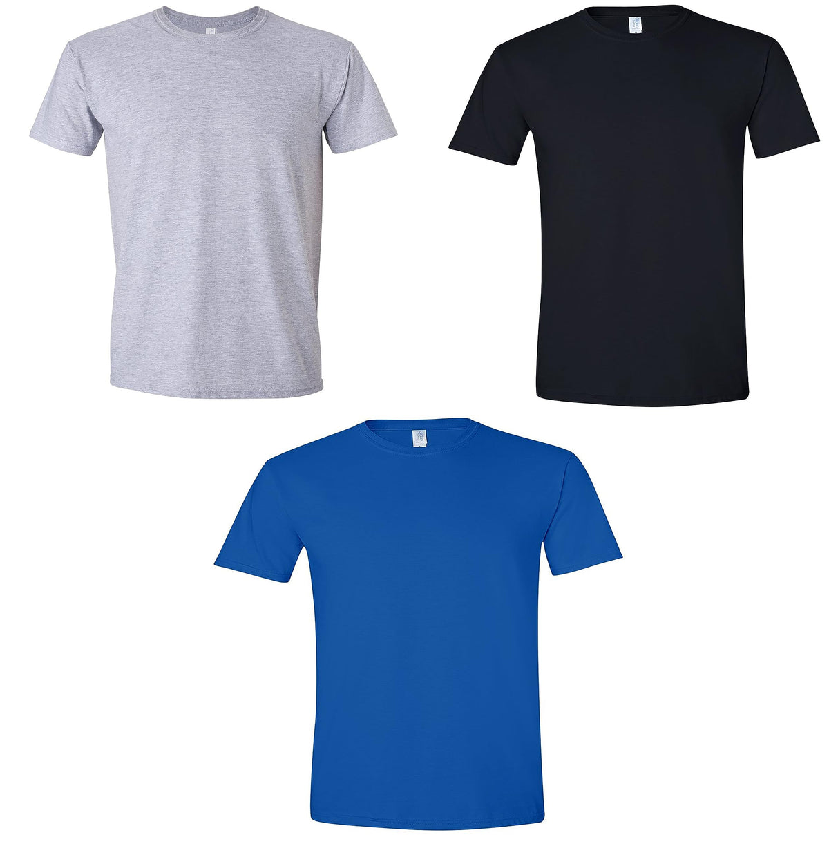 Men's Unisex Heavy Cotton GLDN 5000 Series Blank T-Shirt Multipack