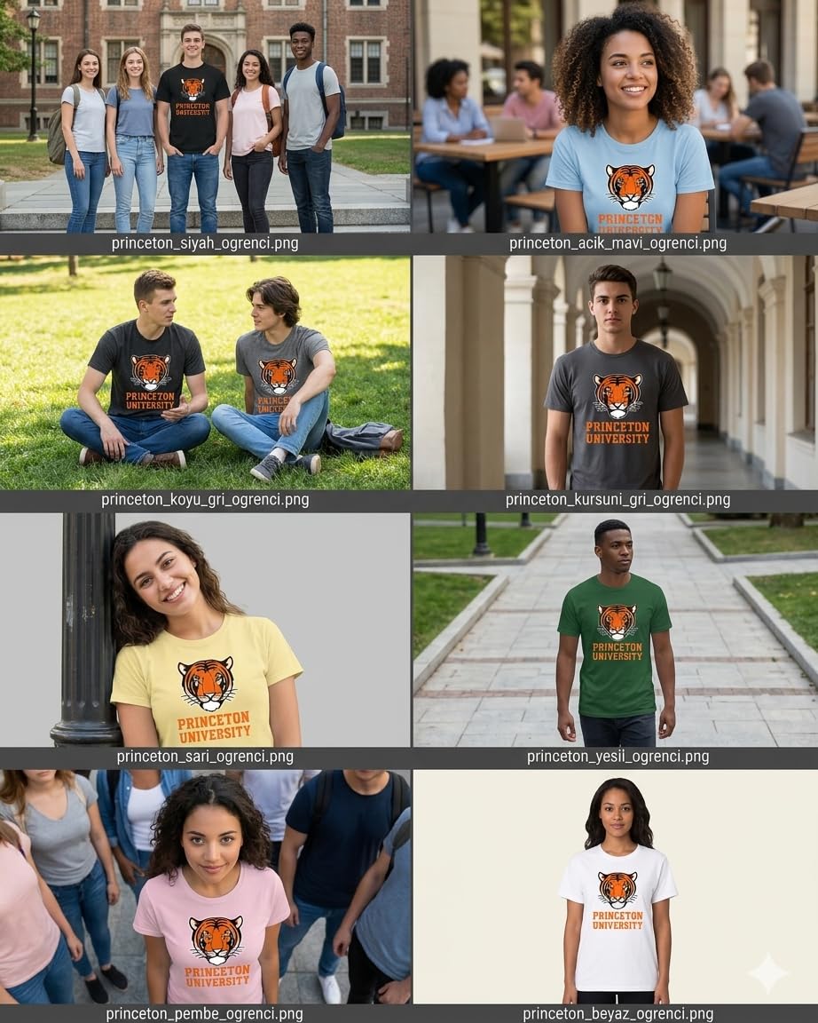 Princeton University Tiger Head Classic Collegiate Graphic T-Shirt