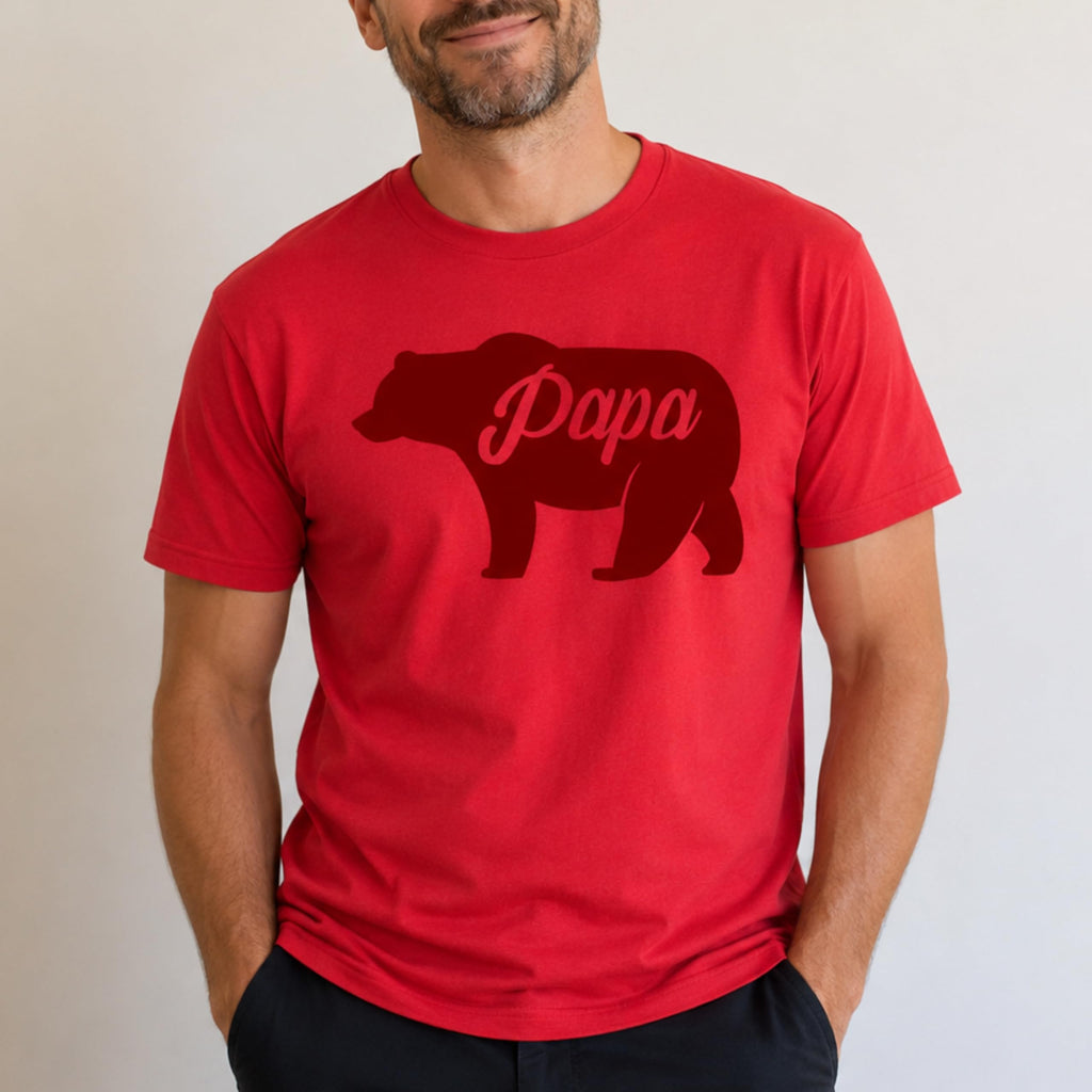 Papa Bear Funny Dad T-Shirt, Father Tee for Men