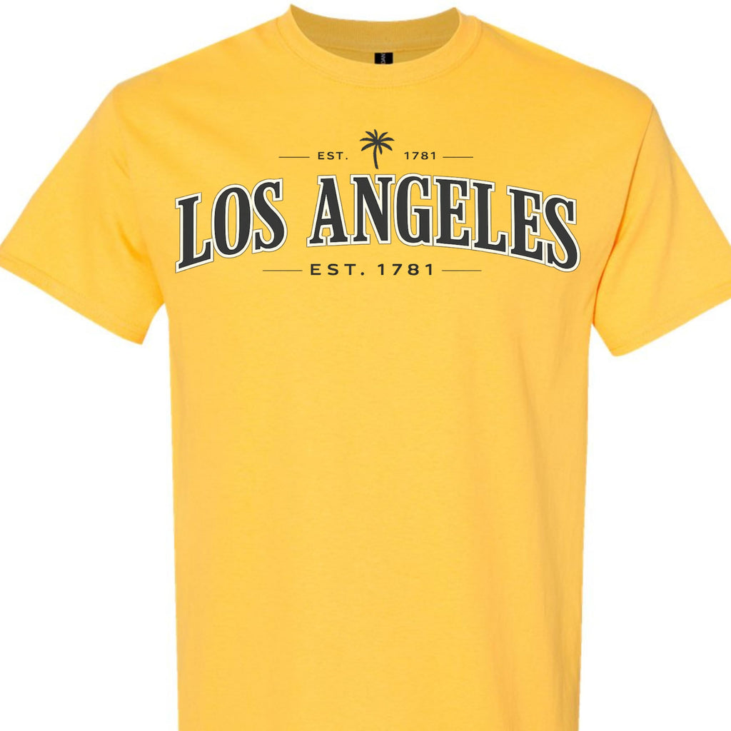 Los Angeles Vintage EST 1781 Graphic T-Shirt, Classic California LA Tee for Men, Women, and Teens