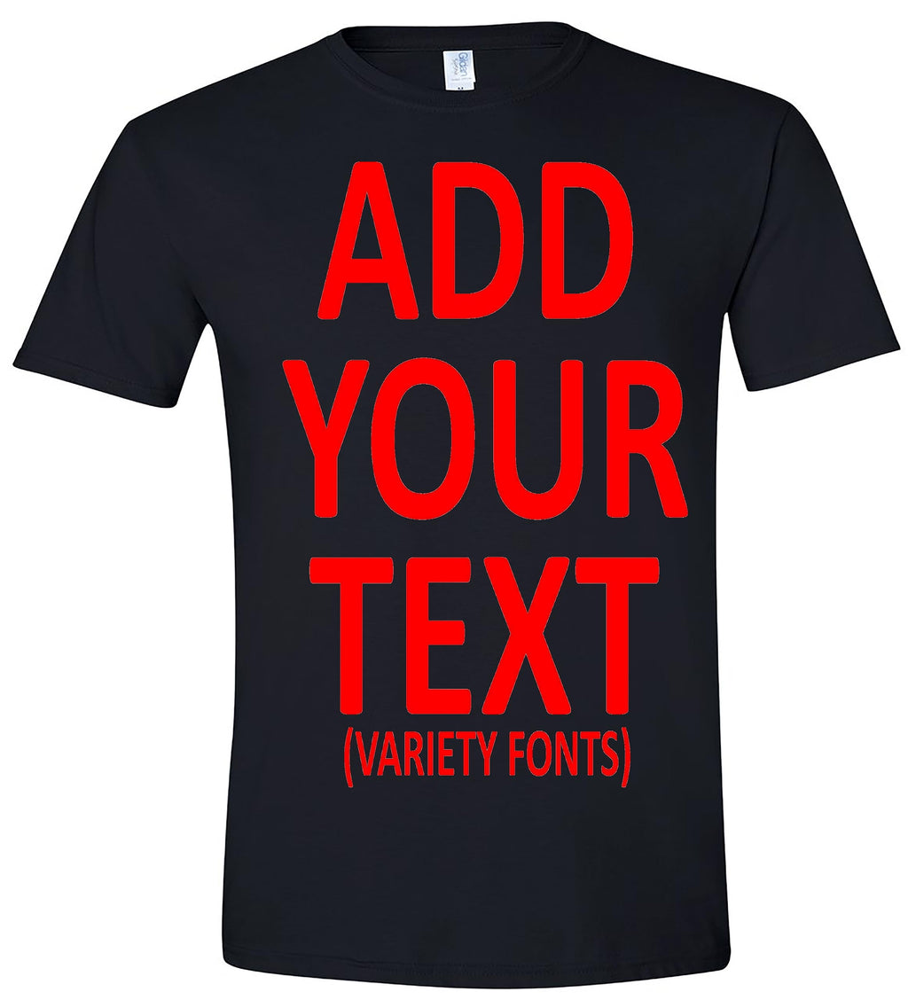 Custom T Shirts for Men & Women Add Your Text Personalized Unisex Cotton T-Shirt Heavy Cotton Tee