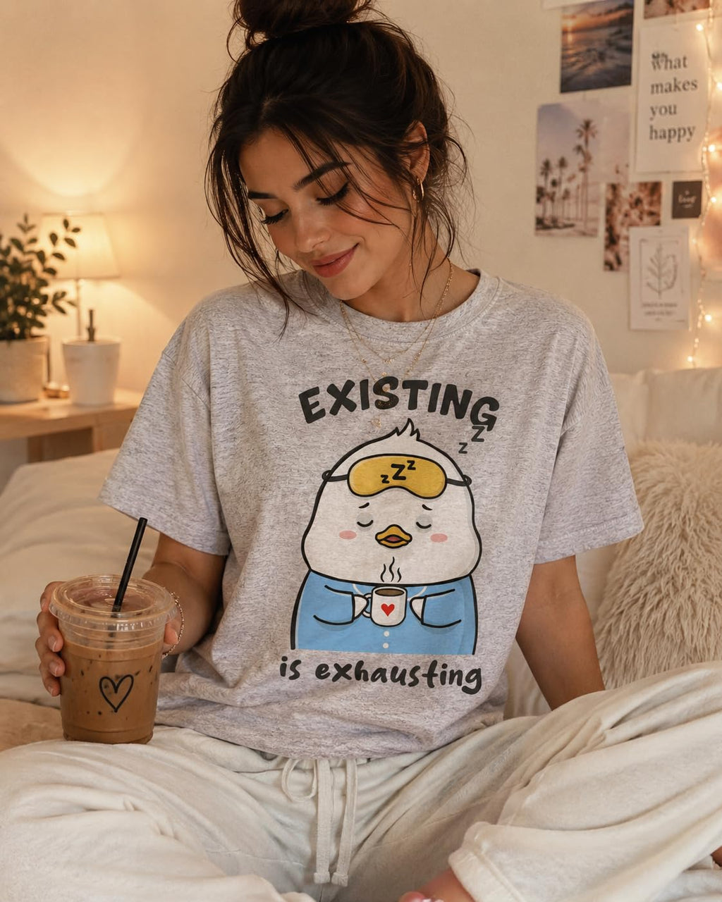 Funny Graphic T-Shirt with Cute Cartoon for Women and Men, Japanese