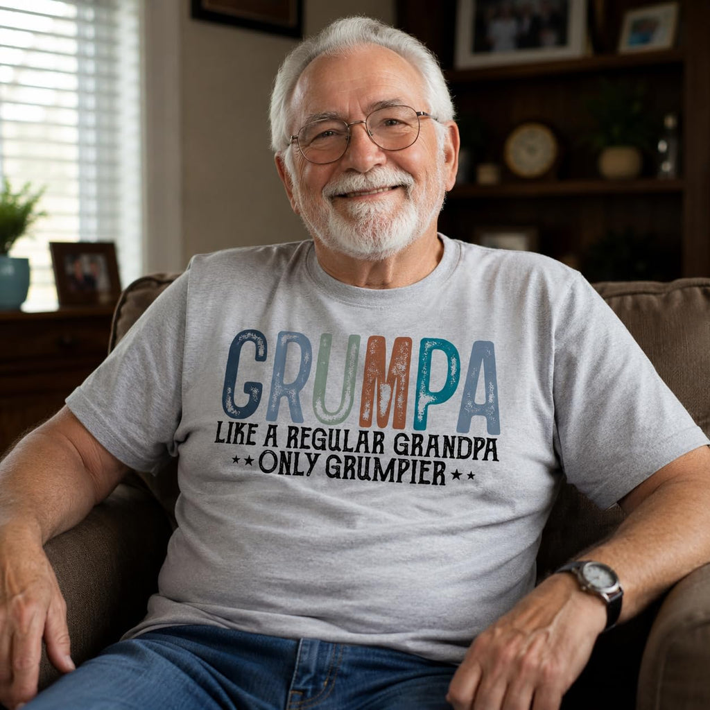 Grumpa Like a Regular Grandpa Only Grumpier Graphic T-Shirt