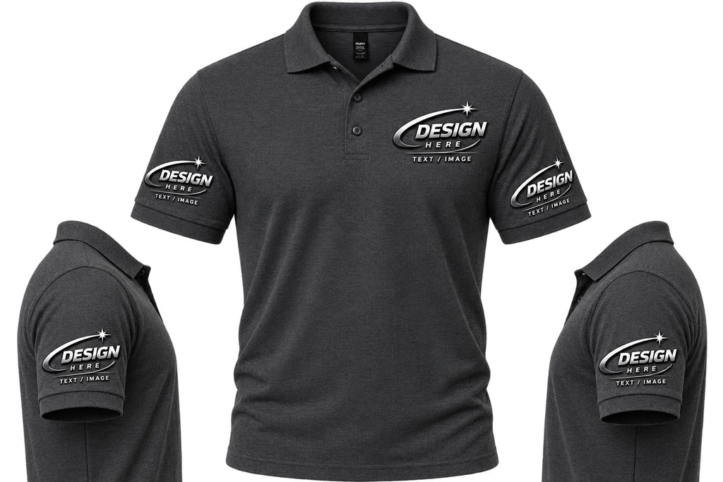 World and Space Custom Polo Shirts for Men with Logo or Text