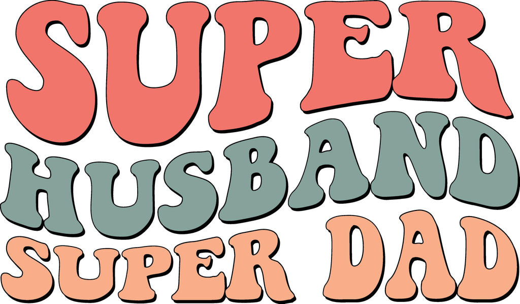 Super Dad Super Husband T-Shirt, Men's Funny