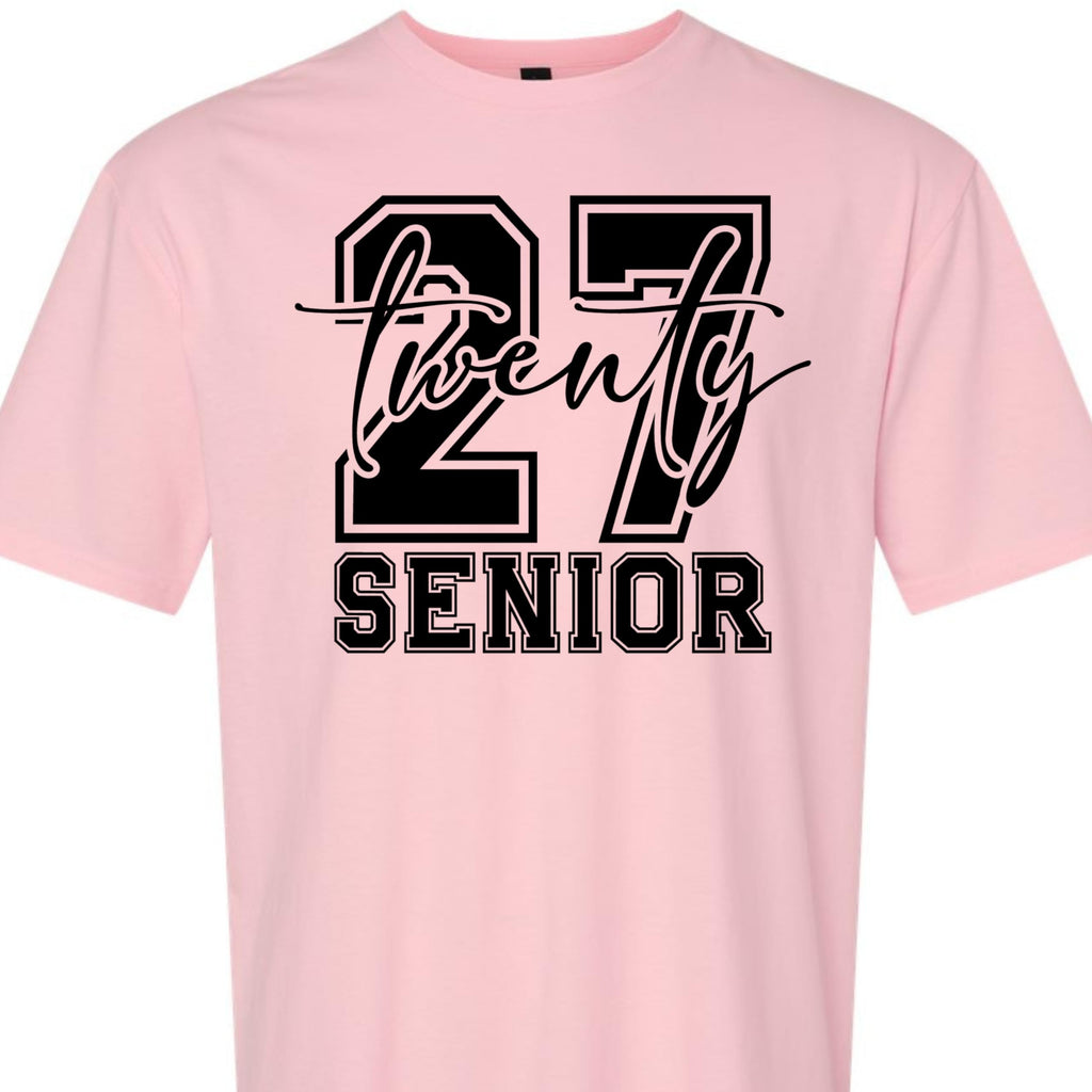World and Space Senior 2027 T-Shirt for Teen Girls, Class of 2027 Graduation Tee, Trendy Senior Year Outfit