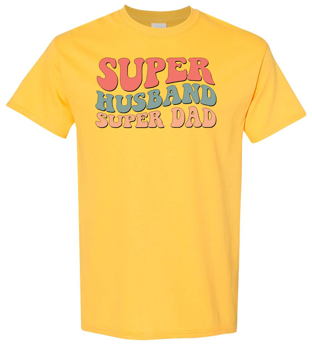 Super Dad Super Husband T-Shirt, Men's Funny