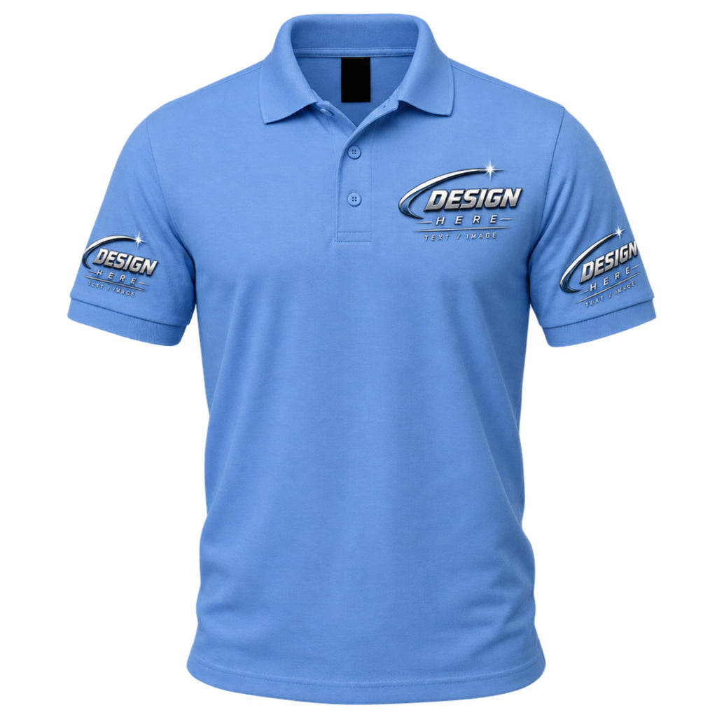 World and Space Custom Polo Shirts for Men with Logo or Text