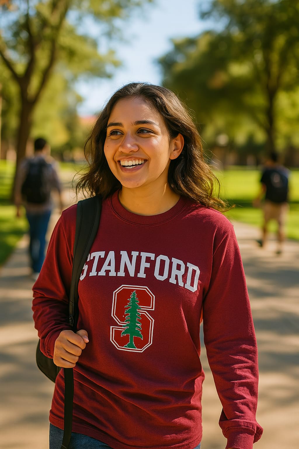 World and Space University College Heritage Logo Cotton T-Shirt, Long Sleeve, Unisex