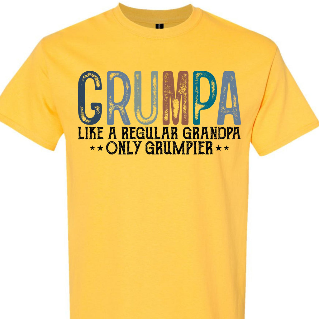 Grumpa Like a Regular Grandpa Only Grumpier Graphic T-Shirt