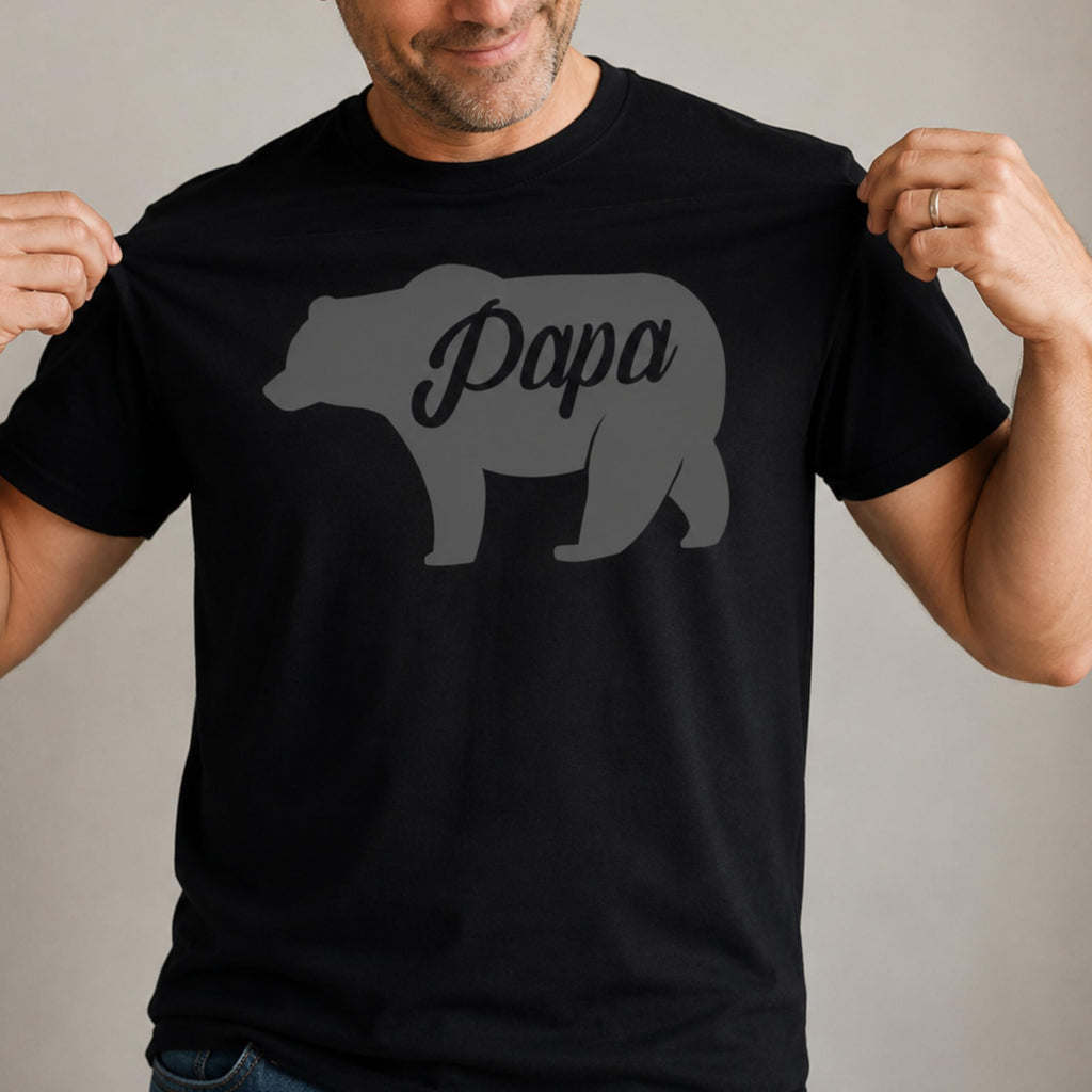 Papa Bear Funny Dad T-Shirt, Father Tee for Men