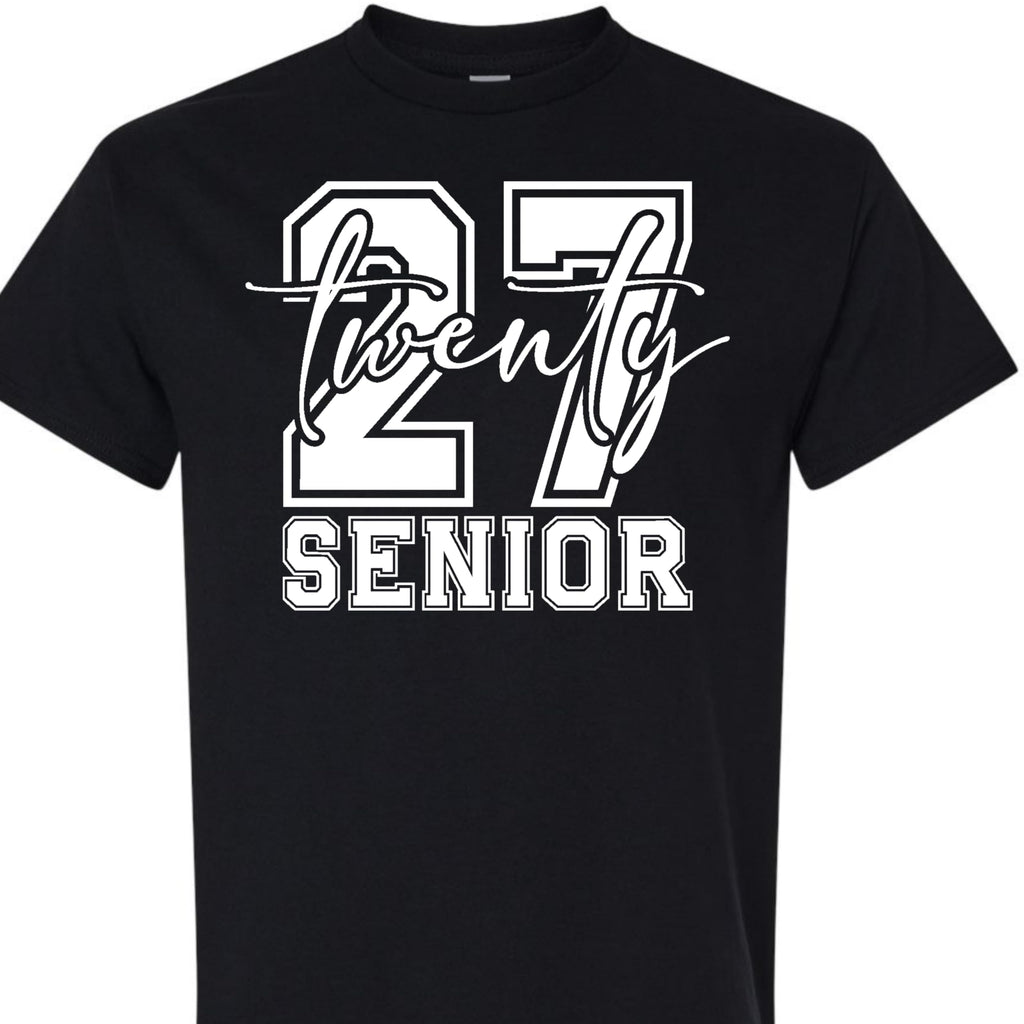 World and Space Senior 2027 T-Shirt for Teen Girls, Class of 2027 Graduation Tee, Trendy Senior Year Outfit