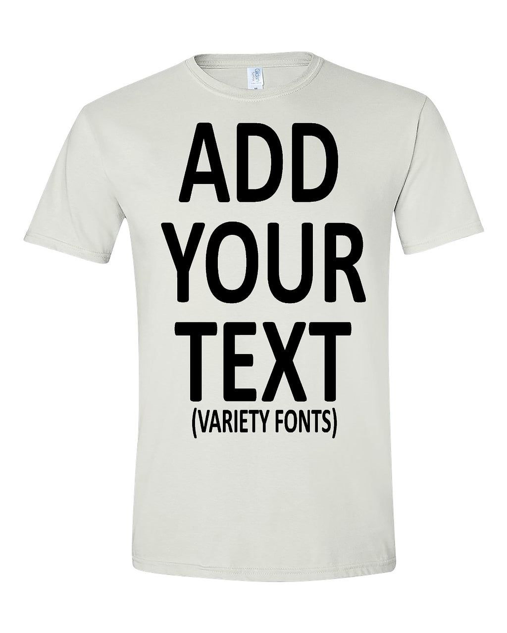 Custom T Shirts for Men & Women Add Your Text Personalized Unisex Cotton T-Shirt Heavy Cotton Tee