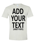 Custom T Shirts for Men & Women Add Your Text Personalized Unisex Cotton T-Shirt Heavy Cotton Tee