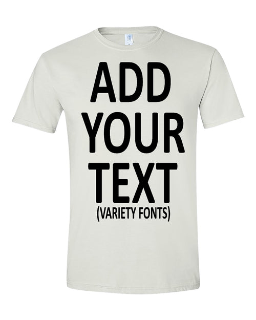 Custom T Shirts for Men & Women Add Your Text Personalized Unisex Cotton T-Shirt Heavy Cotton Tee