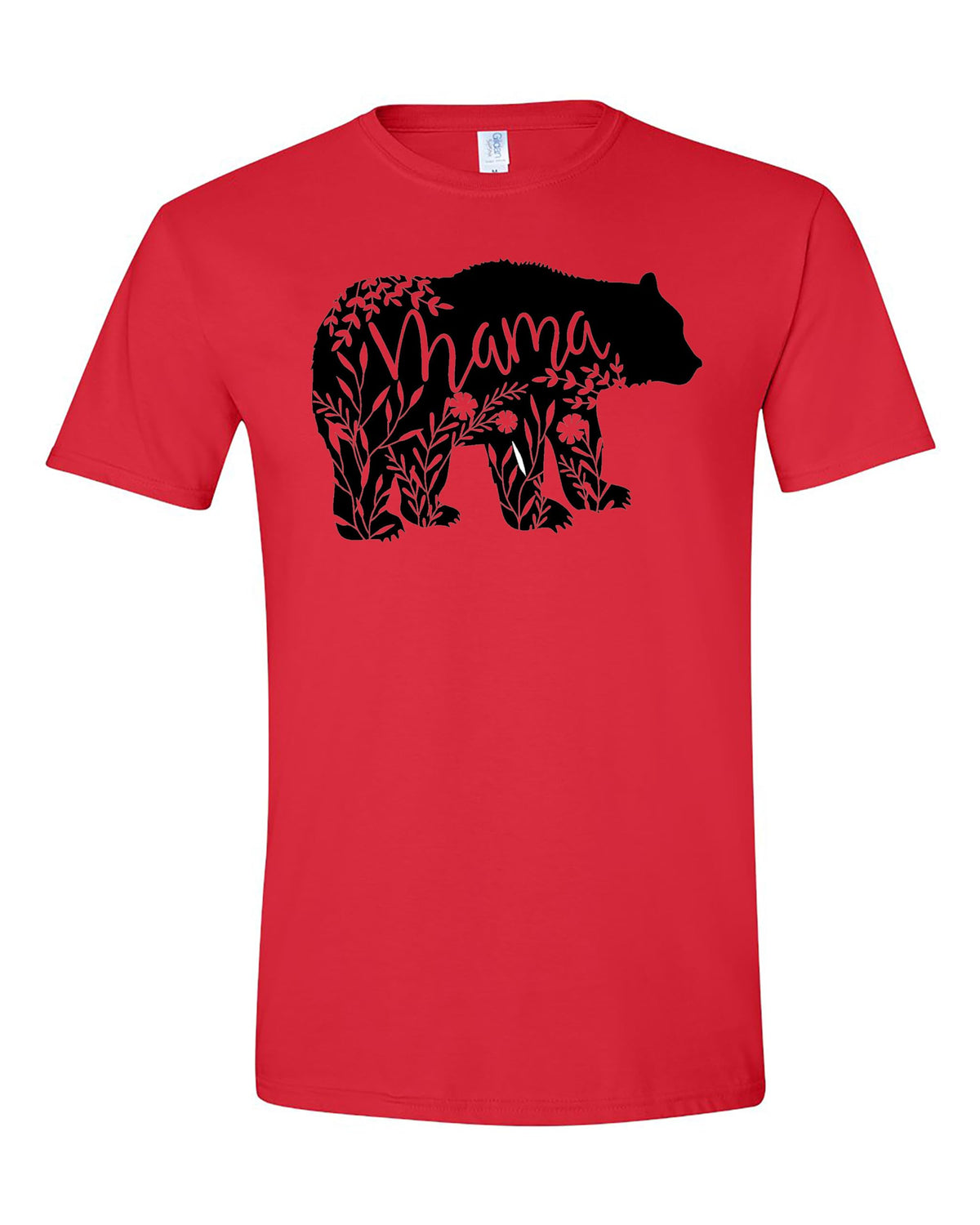 Cute Bear Pattern with 'Mama' Print Unisex T-Shirt Options, Mama Bear T-Shirt, Mama Gift