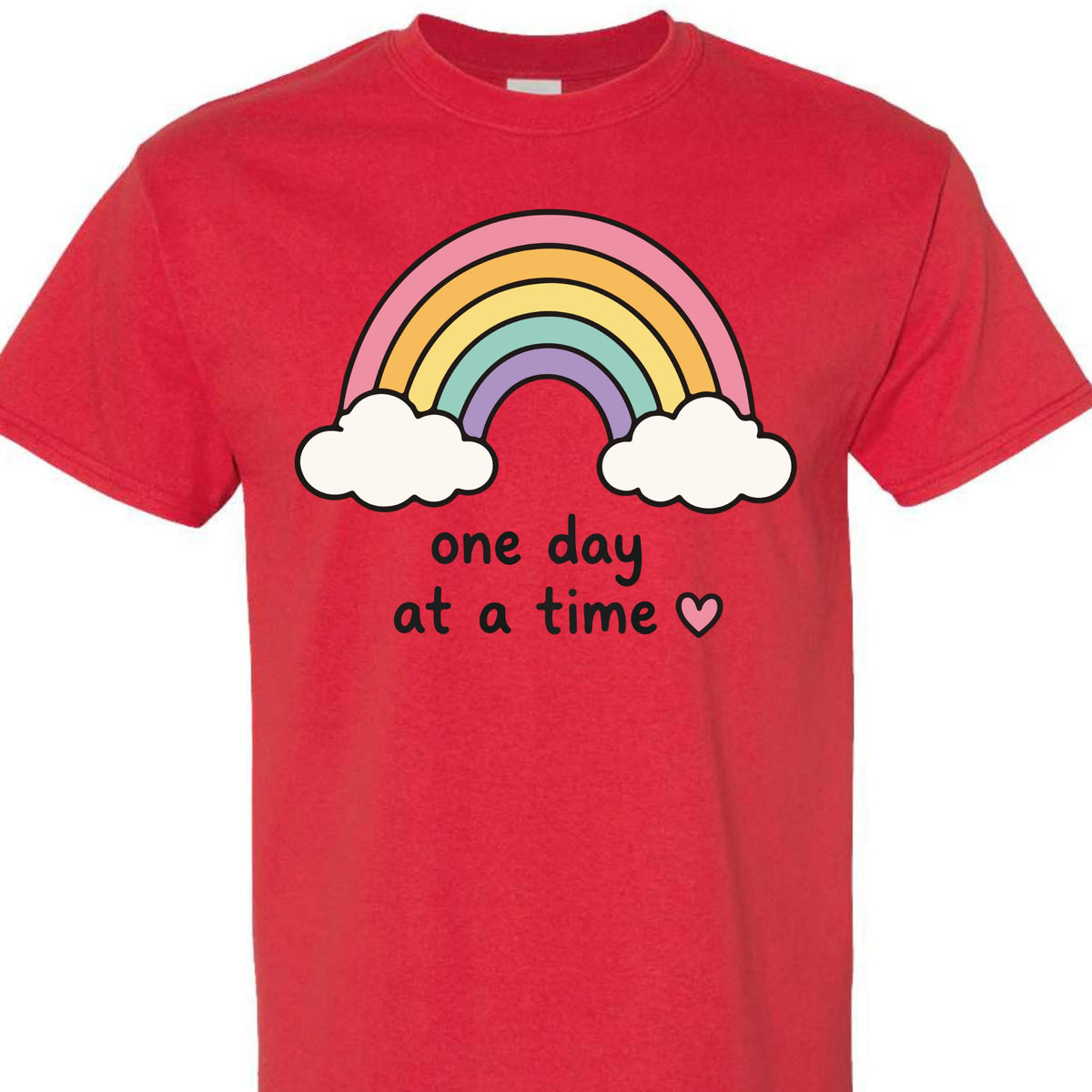 Women's Graphic Rainbow Casual Short Sleeve T-Shirt