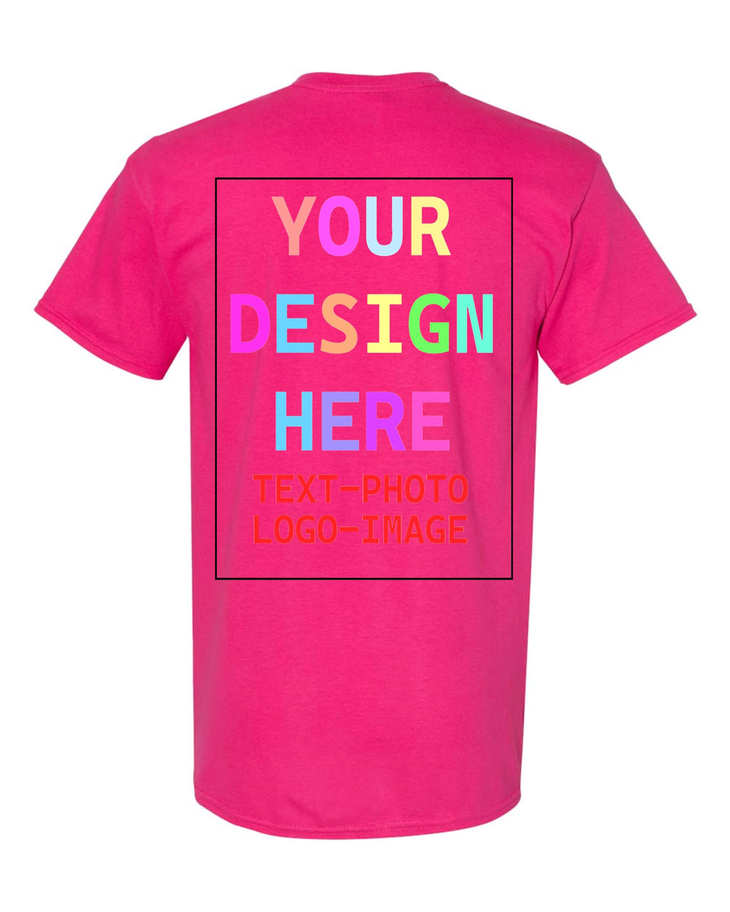 Custom T-Shirt for Men and Women, Design Your Own, Personalized Tee, Add Your Text Photo
