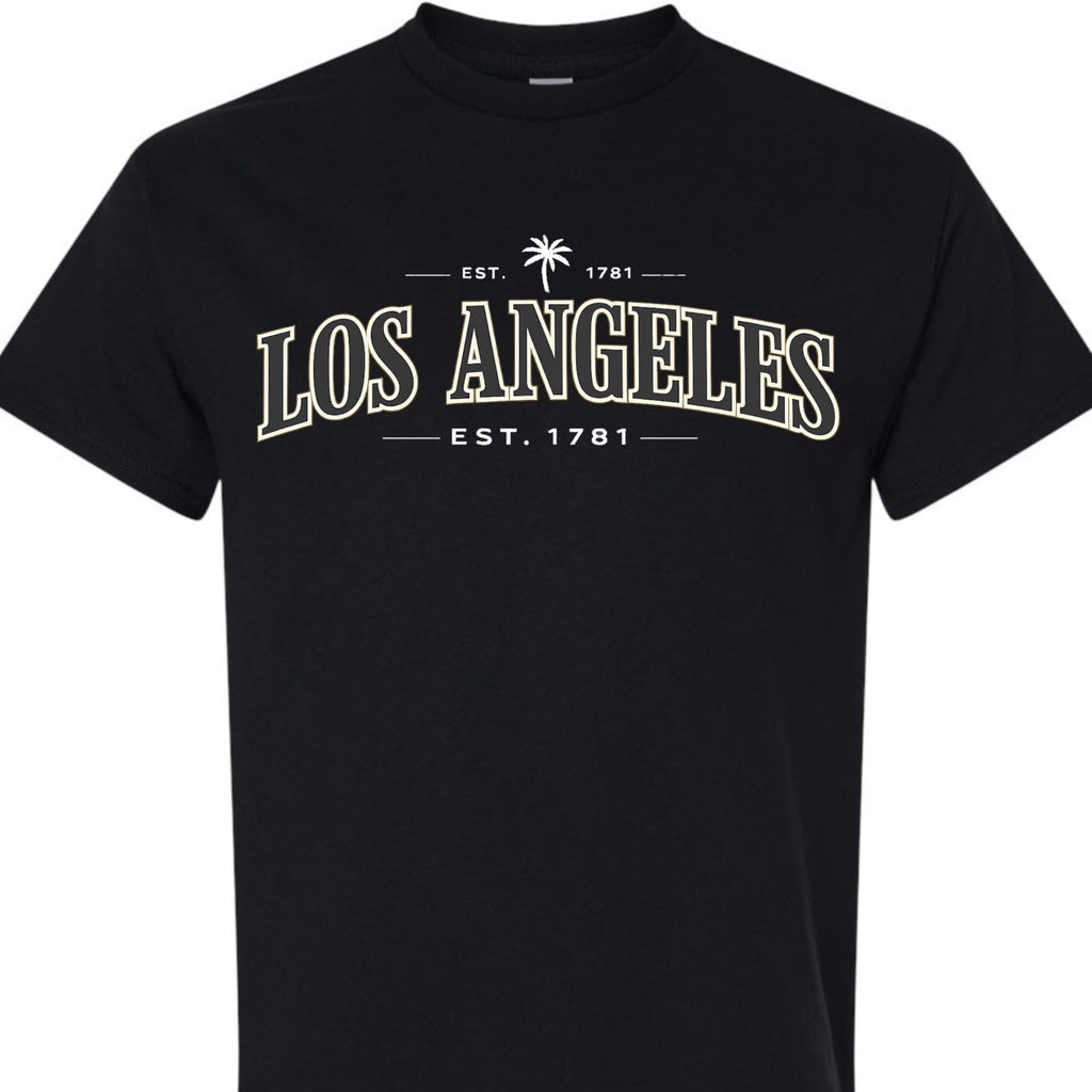 Los Angeles Vintage EST 1781 Graphic T-Shirt, Classic California LA Tee for Men, Women, and Teens
