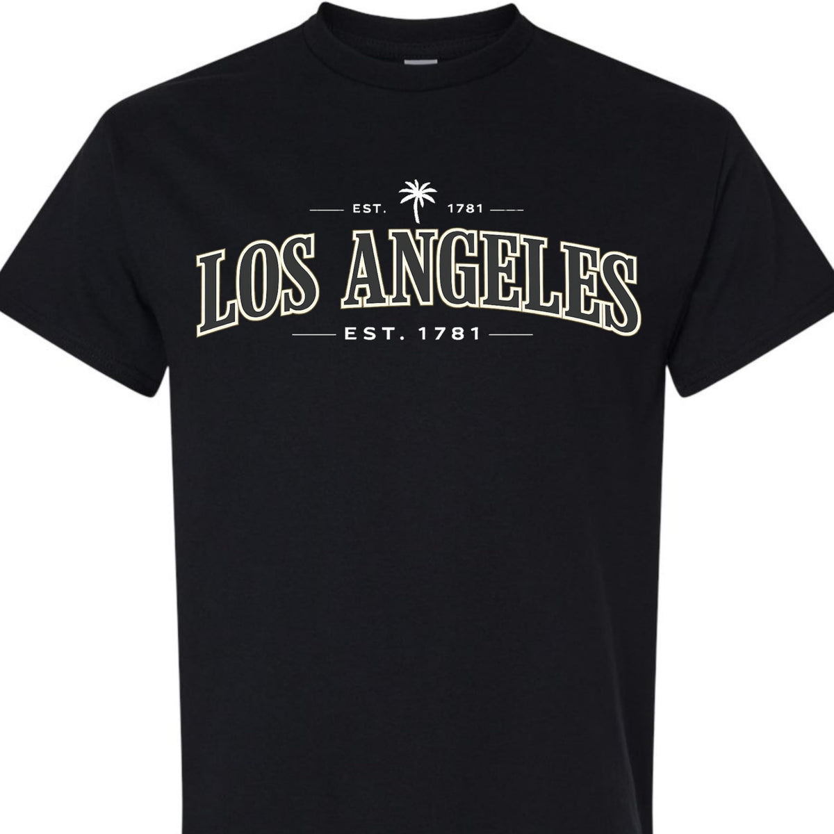 Los Angeles Vintage EST 1781 Graphic T-Shirt, Classic California LA Tee for Men, Women, and Teens