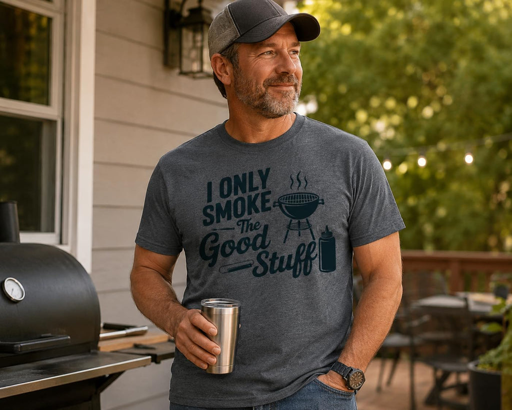 Funny BBQ Graphic Tee for Men, Grilling Shirt, Dad Gift
