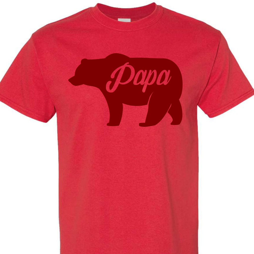 Papa Bear Funny Dad T-Shirt, Father Tee for Men