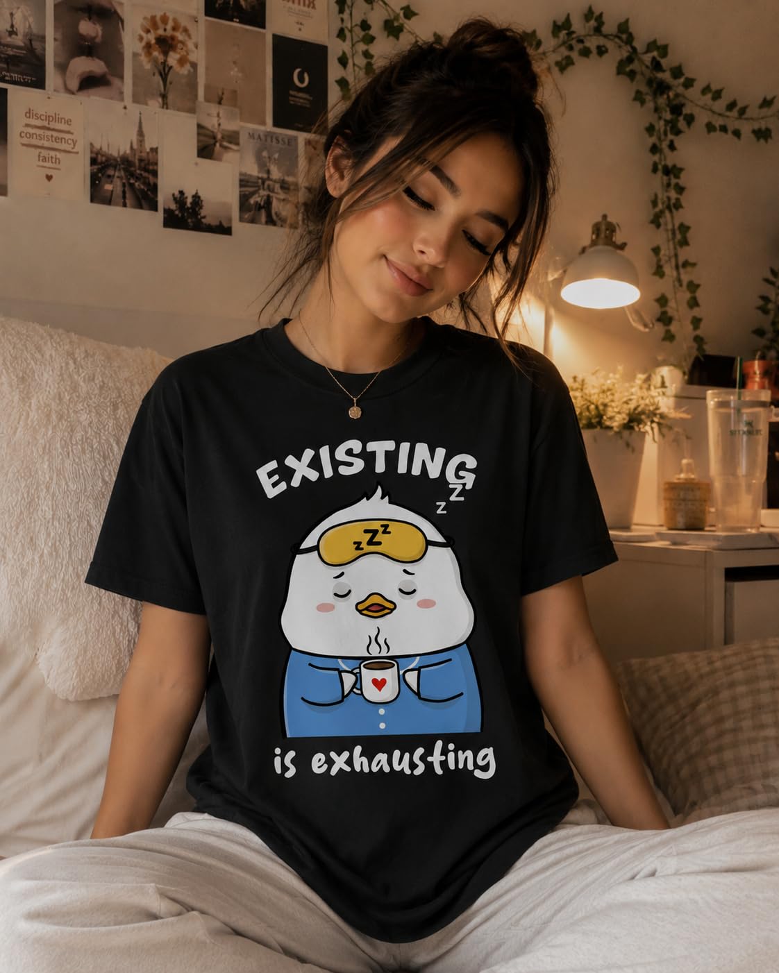 Funny Graphic T-Shirt with Cute Cartoon for Women and Men, Japanese