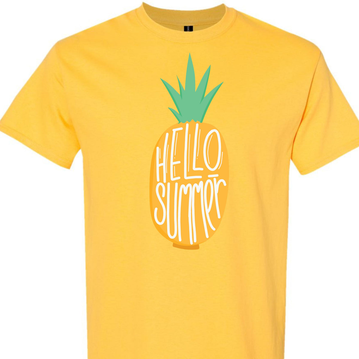 World and Space Summer Vacation Shirt, Cute Pineapple Graphic Tee, Tropical Beach Theme, Minimalist Style