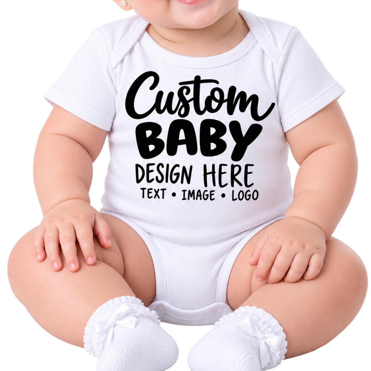 World and Space Custom Personalized Baby Bodysuit for Boys & Girls